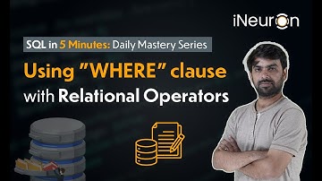Using WHERE clause with Relational Operators | SQL Tutorial