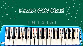 Video thumbnail of "MALAM YANG INDAH: PIANIKA ❲MELODICA❳ TUTORIAL | LAGU ROHANI"