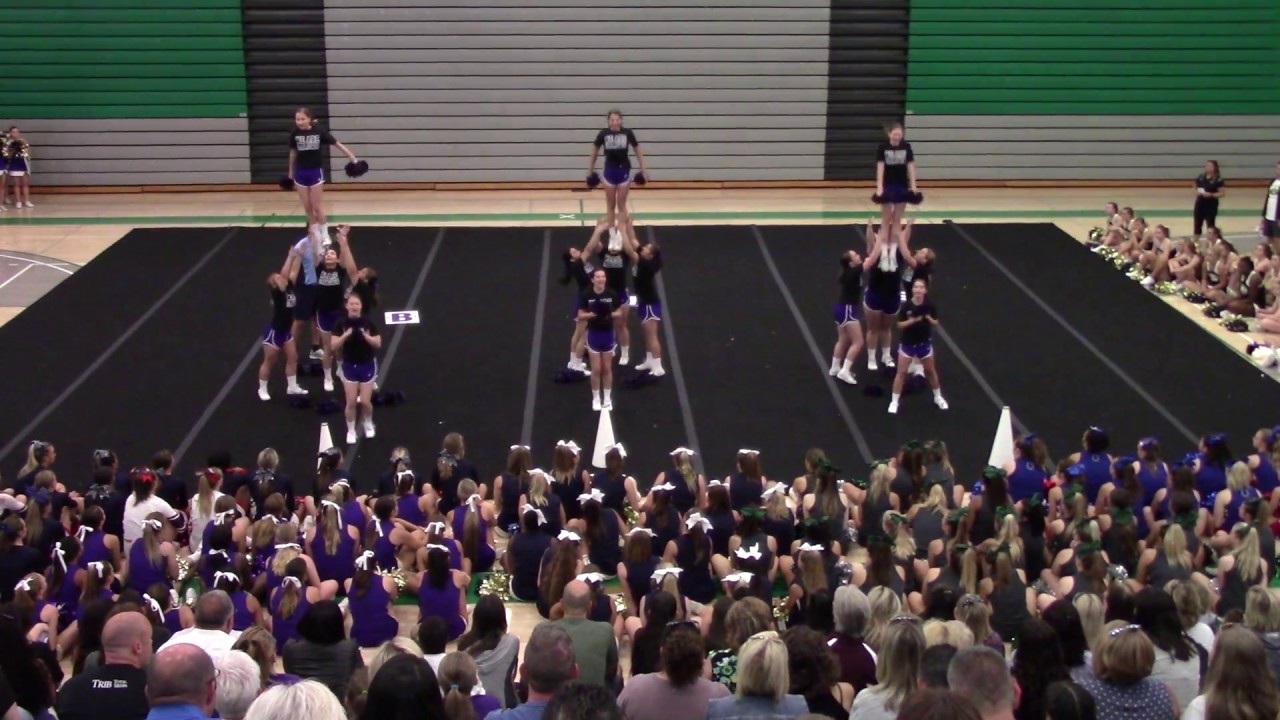 BHS Cheerleading Slippery Rock (JV Game Day) YouTube