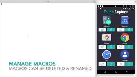 Touch Capture - A Macro Recorder.