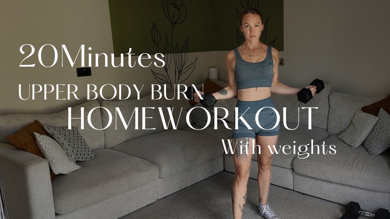 20 Minute Upper Body Dumbbell Workout | No Talking, Follow Along - YouTube