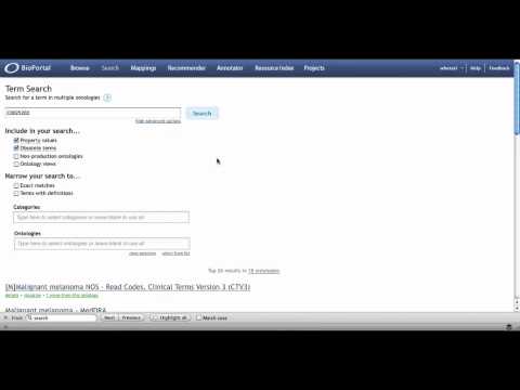 NCBO Tutorials - Ontology Term Search Demo