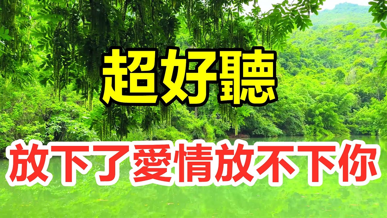 超好听！手机里一定要存下这首《放下了愛情放不下你》字字带泪，听哭了太好听了，百听不厌！给生活加点糖chinese song