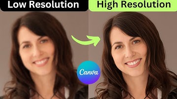 How to Upscale Image Quality in Canva  - Low Resolution to High Resolution