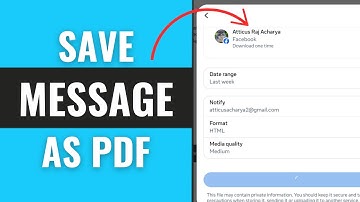 How To Save Messenger Messages As PDF [STEP-BY-STEP]