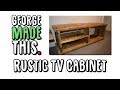 The rustic tv cabinet  woodworking