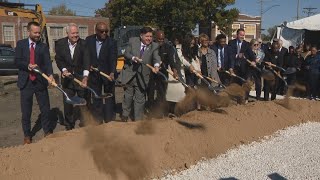 Pritzker breaks ground on state-backed grocery in Venice, calling it a 'revival' for forgotten towns