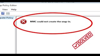 Fix MMC Could Not Create The Snap In on Windows