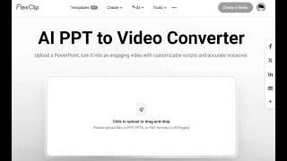 On FlexClip AI PPT to Video Converter (2026.03.26, online)