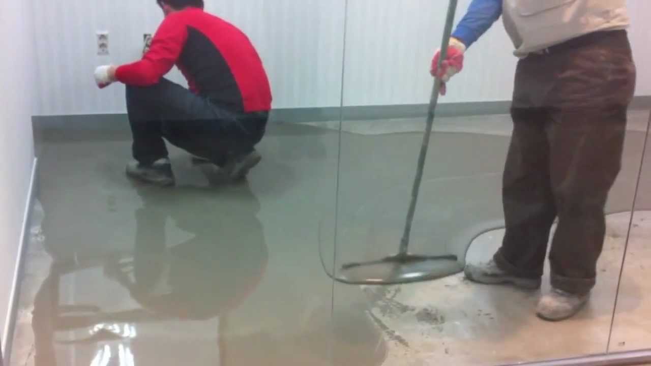 [셀프레벨링]Self leveling / vintage floor/자동수평몰탈 YouTube