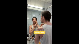 😶🌫️ Just 3 Steps! | Men's Skincare Routine | #Shorts