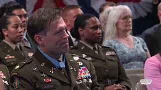 SecWar Hegseth Inducts Medal of Honor Recipient into Hall of Heroes