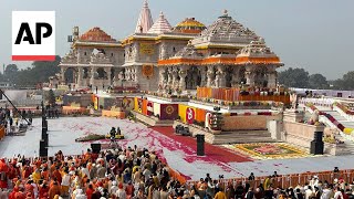 India’s PM Modi inaugurates controversial Hindu temple in Ayodhya, built on historic mosque site