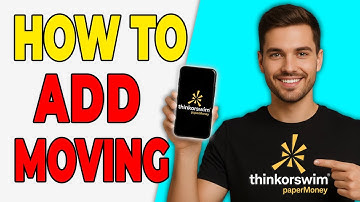 How To Add Moving Averages In Thinkorswim (Easy Tutorial)