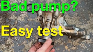 How to Test Bad Water pump (and symptoms of a bad pump)