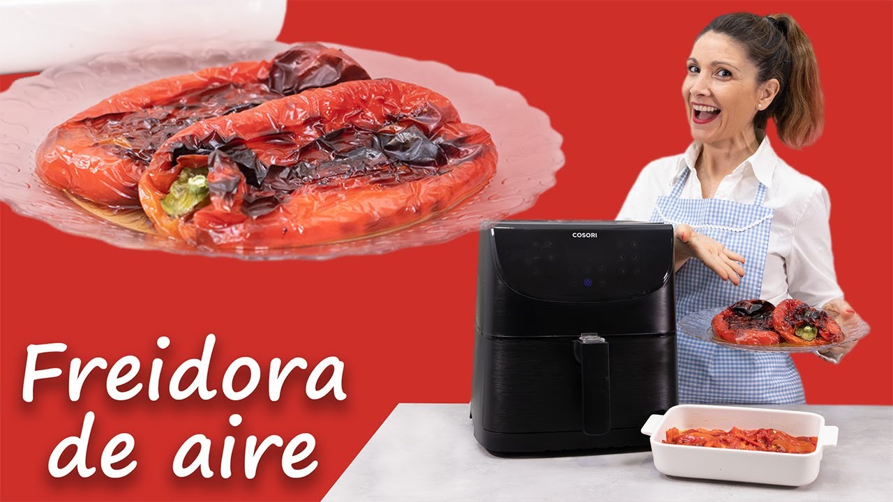 ✅ Cómo preparar los MEJORES Pimientos Asados en Freidora de Aire #Cosori y en Horno