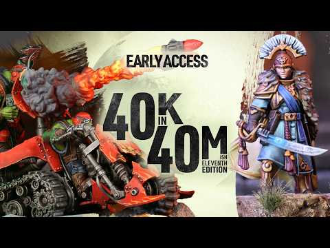 Warboss JT vs Space Marine Steve - Orks vs Ultramarines | 40k in 40m Warhammer battle