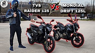 MONDİAL DRİFT 125L VS TVS RAİDER 125 DETAYLI KIYAS + KAPIŞMA !. HANGİSİNİ ALMAK MANTIKLI ? TOP SPEED