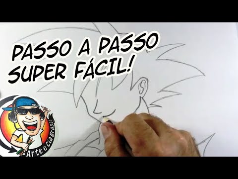 Como Desenhar o GOKU, Muito Fácil, Super Fácil