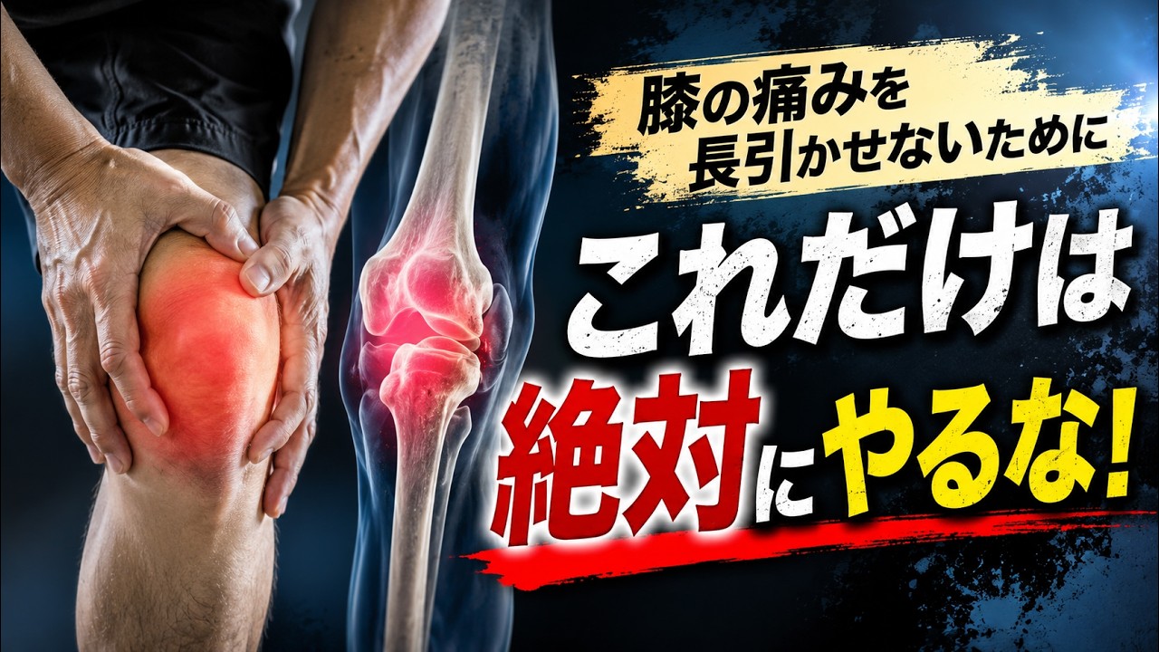 これだけは絶対にやるな！膝の痛みが長引きます。
