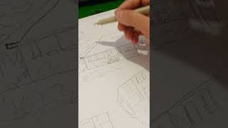 Sketching a 1-story villa with interior design 6#architecture #sketching #interior