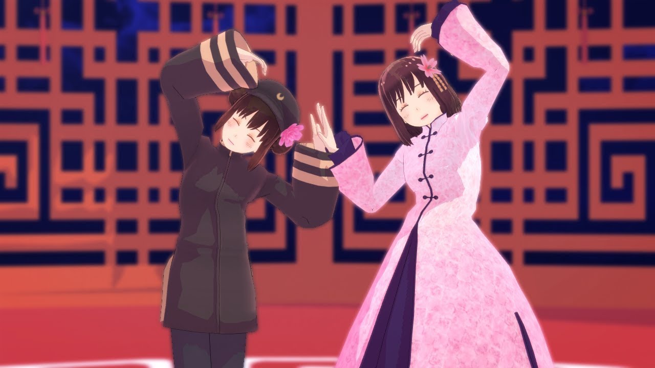 [APH/Hetalia/MMD] いーあるふぁんくらぶ/12funclub [Nyotalia China/Nyotalia Japan]