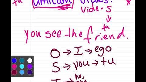 Latin Verb Endings: O, S, T