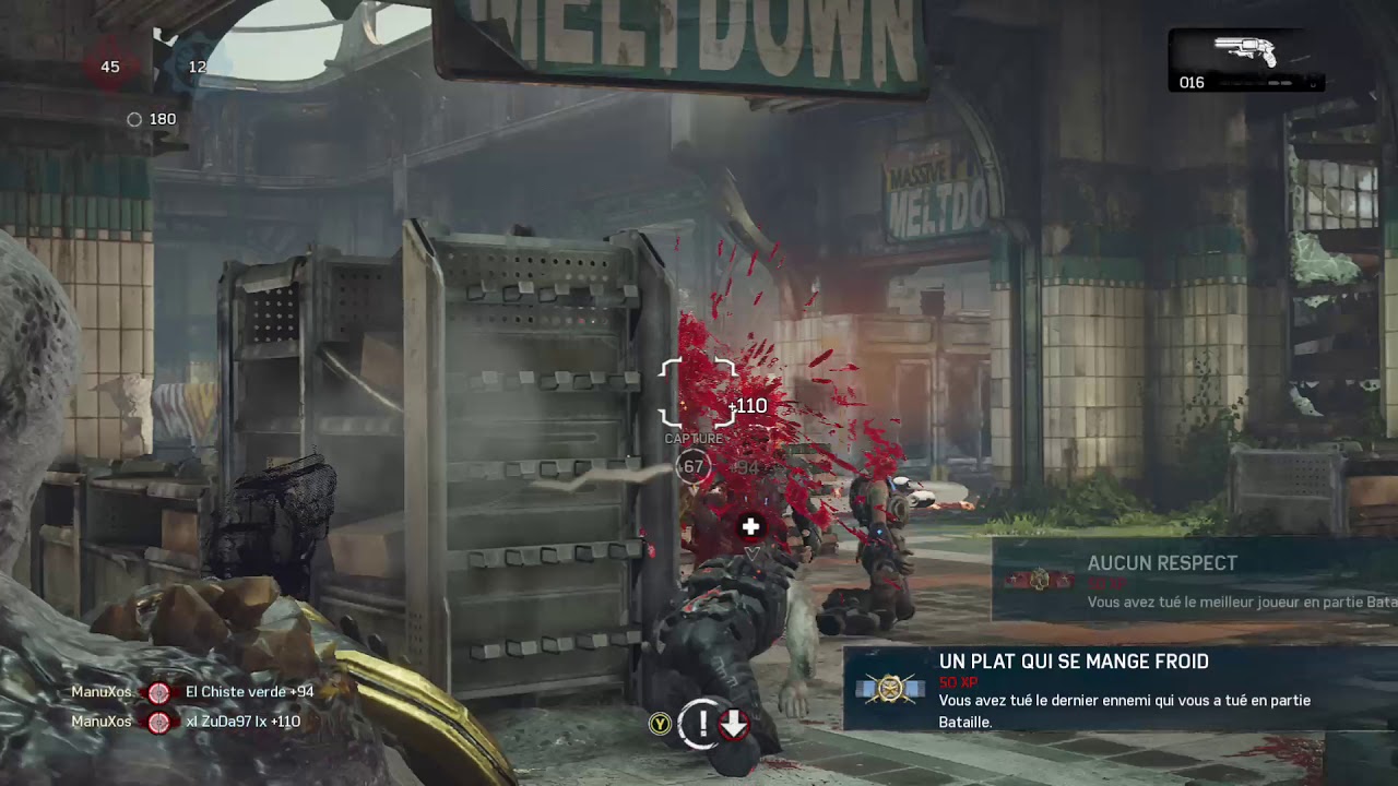 Gears of war 4 a locusts double headshots to the face n brain gameplay xbox one YouTube