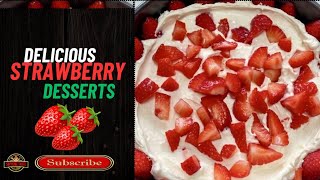 5 Minutes Quick and Easy Strawberry Dessert| No cook No bake dessert Recipe | Supreme Taste