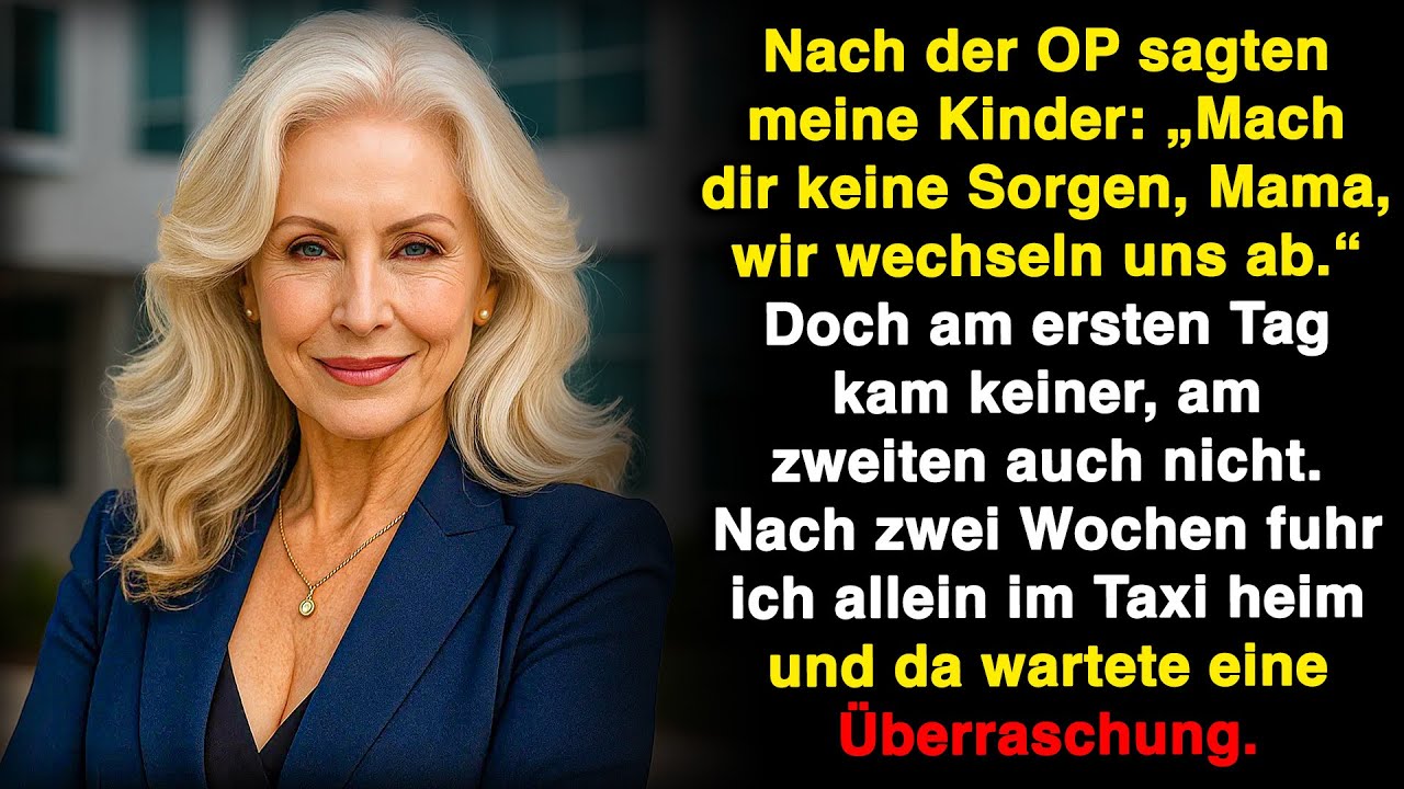 Ich ging allein zur OP. Meine Kinder sagten: „Wir sind da, wenn du aufwachst.“ Aber 15 Tage kam kein