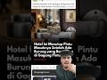 burung bersarang di gagang pintu akhirnya hotel ini dia tutup
