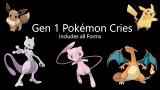 Gen 1 Pokémon Cries