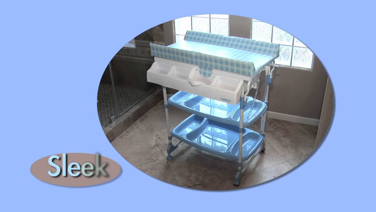 euro spa baby bathtub and changer combo