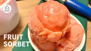 How to Make the easiest FROZEN FRUIT SORBET at home - Refreshing &amp; Delicious | Home Cook Chefs