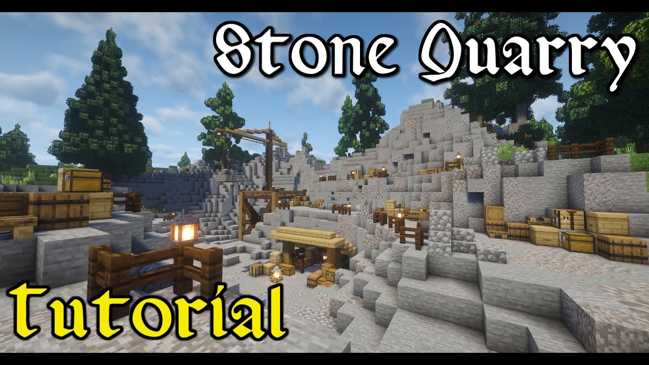 How to Build an Epic Minecraft Quarry - Tutorial - YouTube