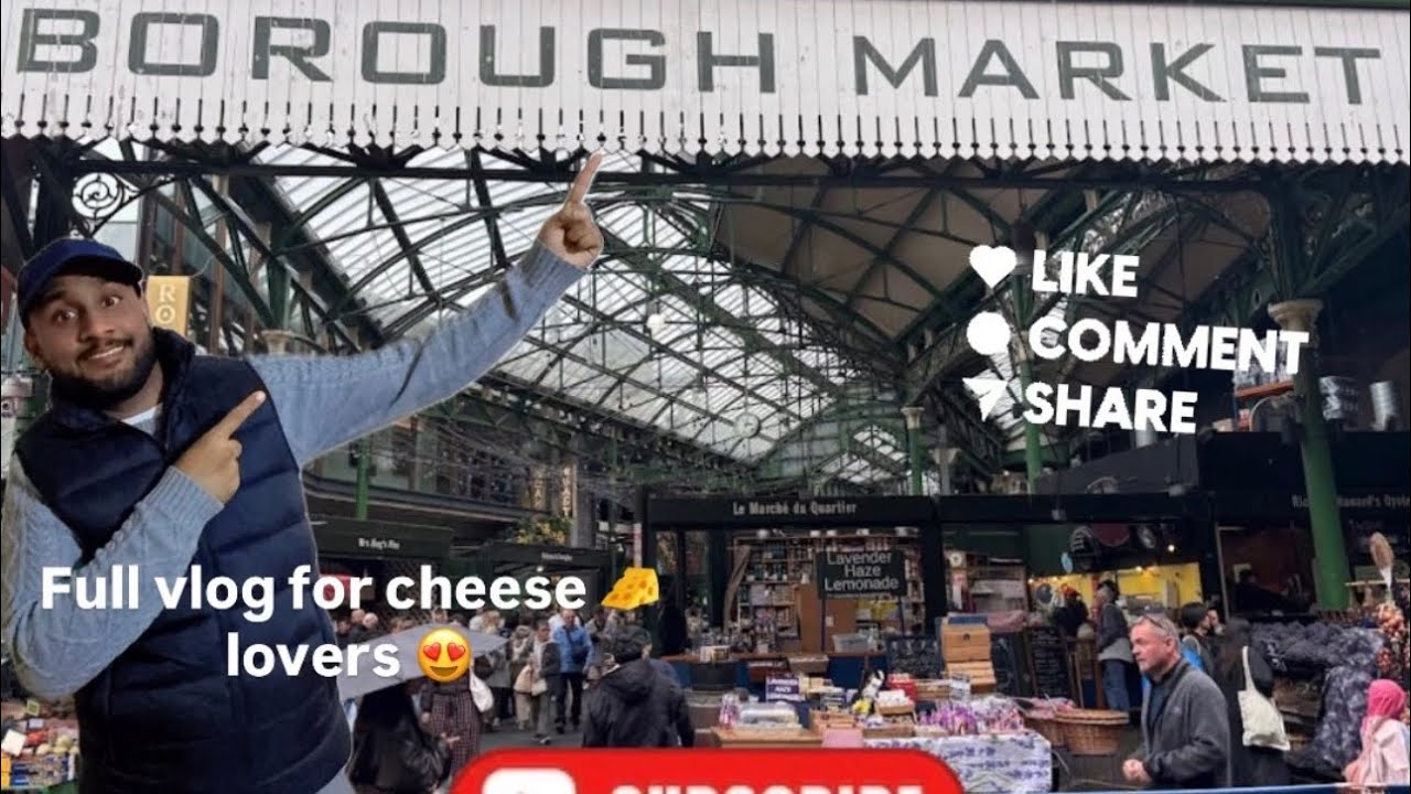London’s food paradise – Borough Market vlog 🍓🧀🍔 🇬🇧subscribe the channel please 