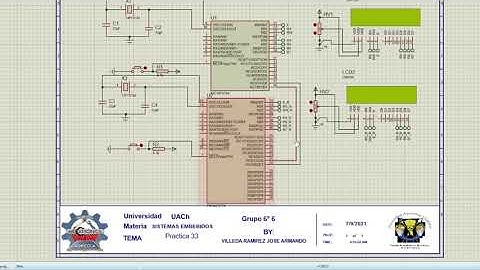 Sistemas Digitales Embebidos. Práctica 33 || Comunicación entre 2 microcontroldadores (PIC16F877A)