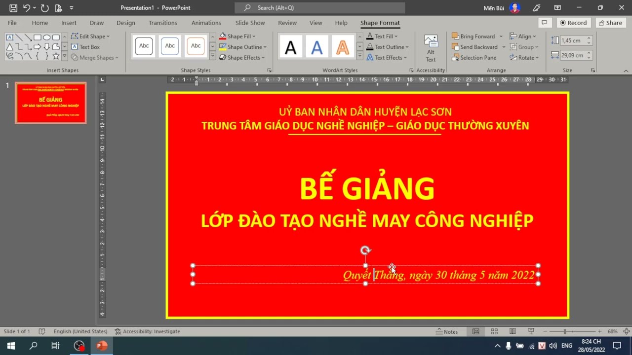 Cách làm Market bằng Powerpoint - youtube