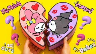 Unboxing the Cutest Kuromi & My Melody DIY Blind Box Ever! 🎁✨| Sanrio Paper Surprises🌈