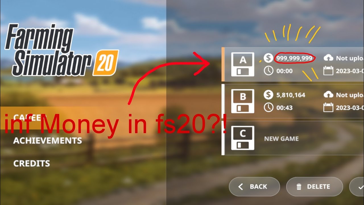 infinite money glitch in farming simulator 20 MOBILE YouTube