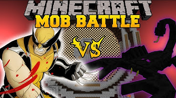 EMPEROR SCORPION VS WOLVERINE - Minecraft Mod Battle - Mob Battles - Superheroes and OreSpawn Mods