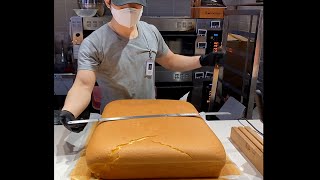 Original Jiggly Cake Cutting - Korean Street Food
