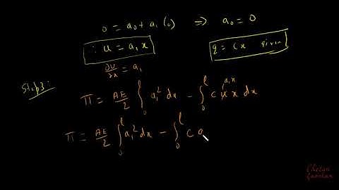 10. Example of Bar subjected to distributed load using Rayliegh Ritz Method