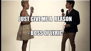 Pnk  Just Give Me A Reason Ft Nate Ruess 