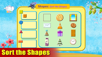 K1 - Module 6 - Exercise 3 Sort the Shapes | Appu Series | Kindergarten Math Learning