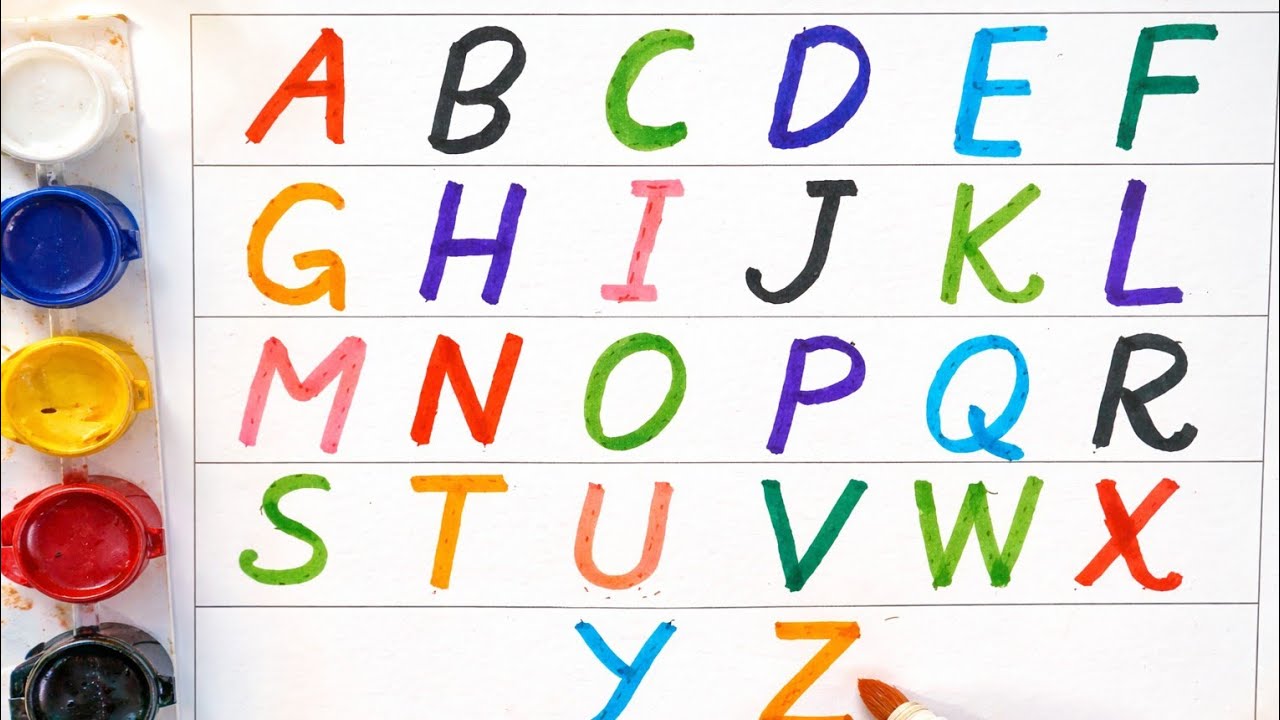 ABC Alphabet Learning for Kids | A to Z Colourful Letters | English ABCD for Children