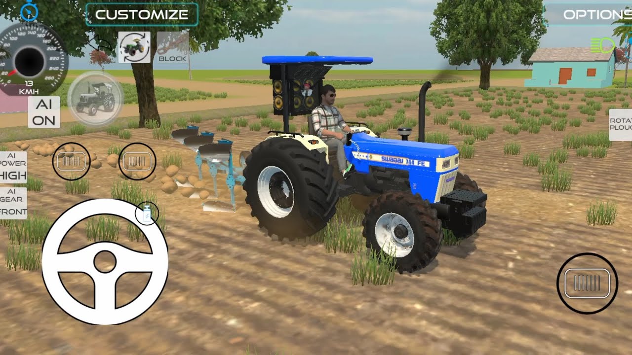 #swaraj #tractor #farming #video @AkashThakor-A50 