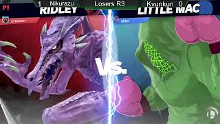 Ridley Discord Wifi Tourney #4: [LR3] Nikurazu Vs. Kyukun Smash - Ultimate