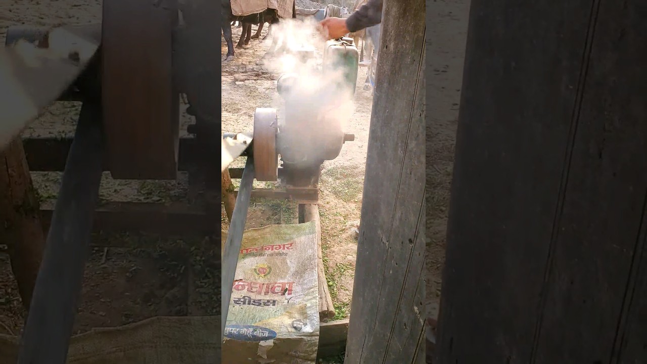 black smoking⚫️ // starting Usha diesel engine 🚂 // 