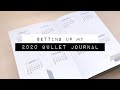 Setting Up My New Bullet Journal for 2020